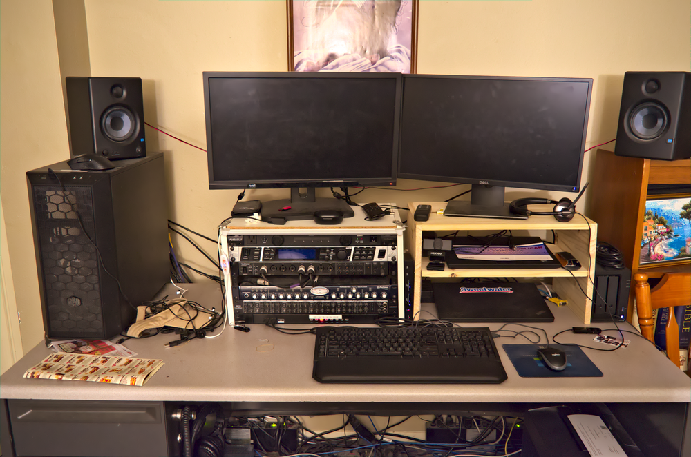 Picture of my desk, from the D7000